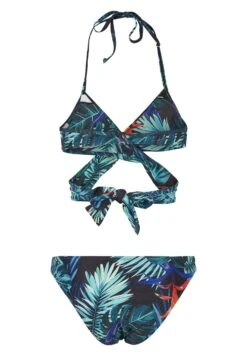 URBAN CLASSICS Draped Pattern - Bikini - Vriesea Black -Urban Classics 892efbb383b3446b8ea7cbf057a1c233