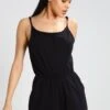URBAN CLASSICS Ladies Short Spaghetti - Jumpsuit - Black -Urban Classics 89c19100eb99435fa559d8f6a9c587c6