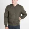 URBAN CLASSICS Basic Quilt Bomber Jacket - Bomberjacks - Olive -Urban Classics 8a50fd24d34741acbd8f94ccb5721269