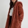 Ladies Hooded Coat - Winterjas - Darkrose 1 Ladies Hooded Coat - Winterjas - Darkrose -Urban Classics 8a617be3fc654d8e9f2e8f5e6ab7aaba