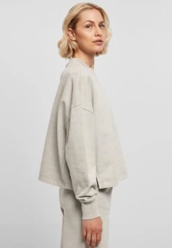 URBAN CLASSICS Heavy Terry Garment Dye Crewneck - Sweater - Warmgrey -Urban Classics 8af522d6ef6f4fd581545fedd1d36561