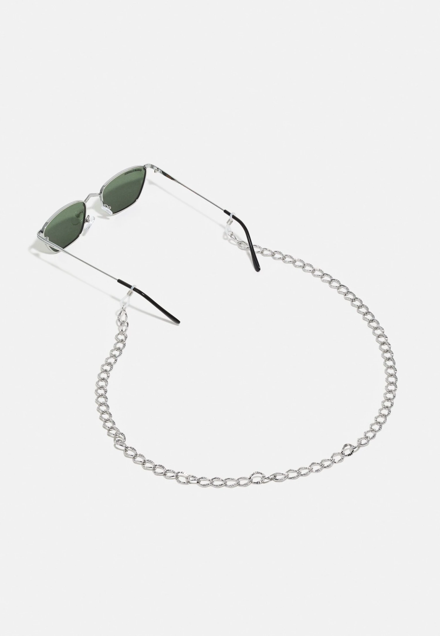 URBAN CLASSICS Sunglasses Kalymnos With Chain Unisex - Zonnebril - Silver-Coloured/Green 6 URBAN CLASSICS Sunglasses Kalymnos With Chain Unisex - Zonnebril - Silver-Coloured/Green - Afbeelding 4