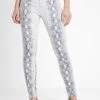 URBAN CLASSICS Ladies Animal Stretch Pants - Jeans Skinny Fit - Offwhite