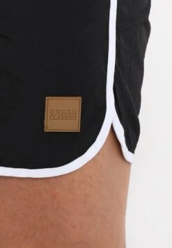 URBAN CLASSICS Retro - Zwemshorts - Black/White -Urban Classics 8f910b83d57b4dcebfe5a3d8325e18a2