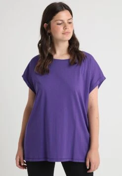Ladies Extended Shoulder Tee - T-Shirt Basic - Ultraviolet