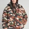 Ladies Boyfriend Camo Puffer - Winterjas - Khaki -Urban Classics 909b207f29c941709e3d234a32a0da4d