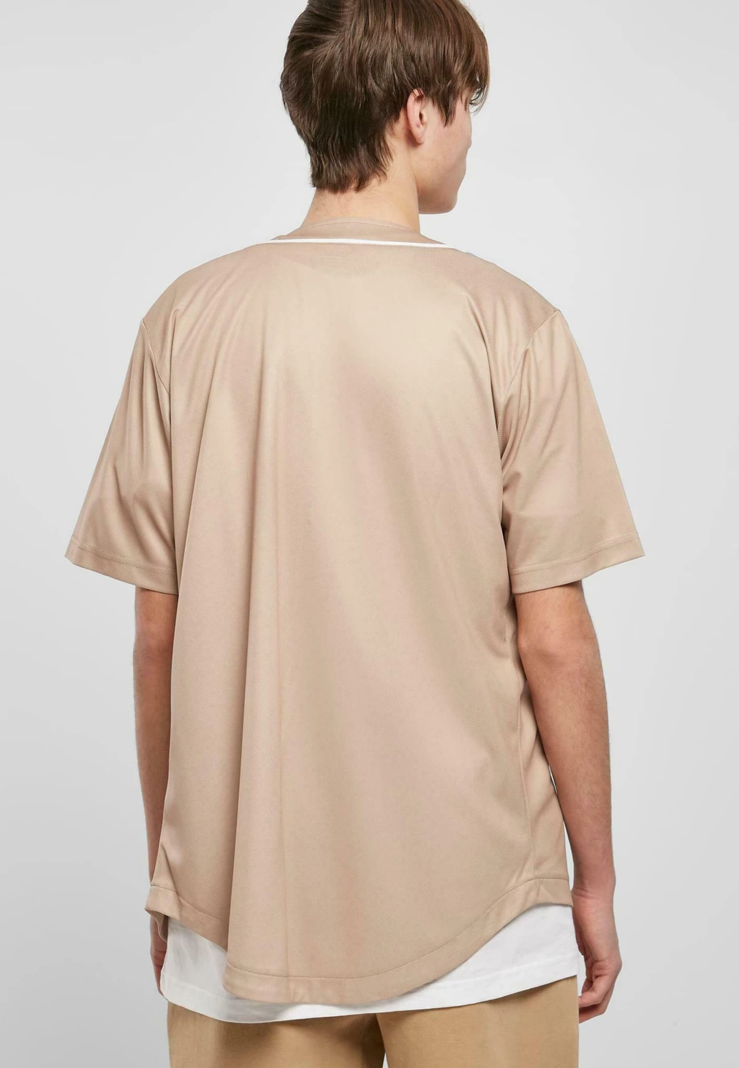 URBAN CLASSICS Baseball- Overhemd - Unionbeige White 4 URBAN CLASSICS Baseball- Overhemd - Unionbeige White - Afbeelding 2