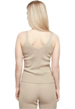 URBAN CLASSICS Ladies Rib Knit Top - Top - Lighttaupe -Urban Classics 94e9142ca5ae47f29d63ee4c8cf269bd