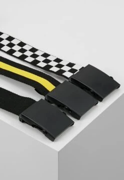 URBAN CLASSICS 3 Pack - Riem - Black/White/Yellow -Urban Classics 9514897312654efcbc0d804734516c01