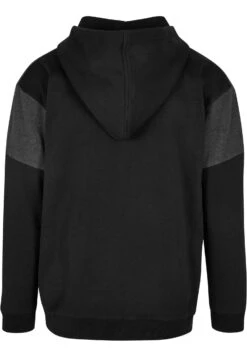 URBAN CLASSICS Oversized Patch - Sweater Met Rits - Black Charcoal -Urban Classics 9543e807ea3d444996b6f0770ee4fd58