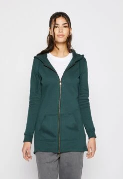 URBAN CLASSICS Parka - Sweater Met Rits - Bottlegreen