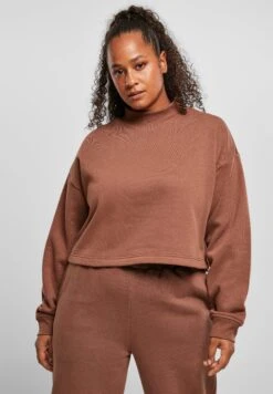 URBAN CLASSICS Oversized High Neck Crew - Sweater - Bark -Urban Classics 99211f31b64a4c02a3dae6ee11e0ea5f