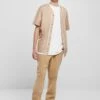 URBAN CLASSICS Baseball- Overhemd - Unionbeige White