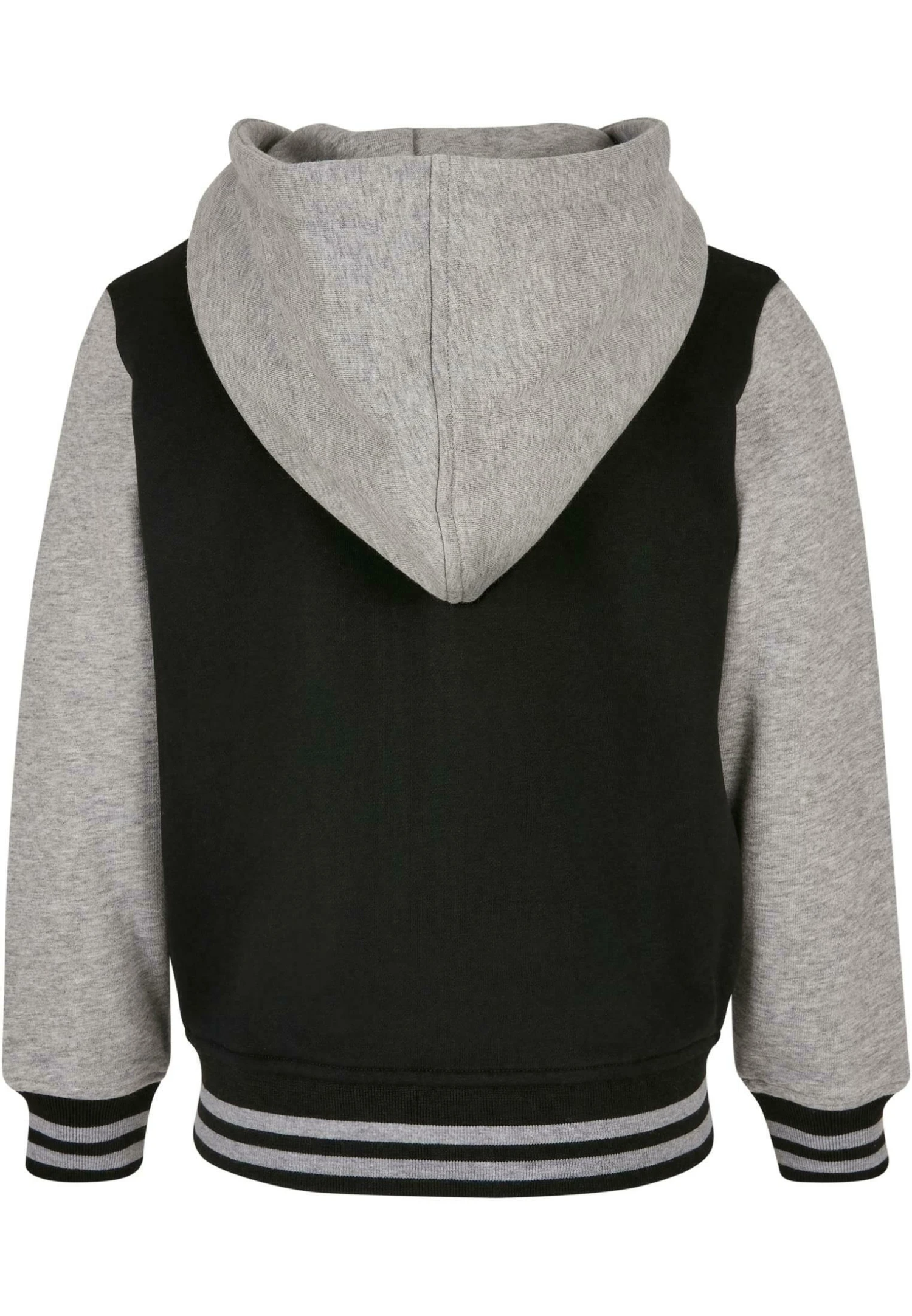 URBAN CLASSICS 2-Tone- Sweater Met Rits - Black Grey 4 URBAN CLASSICS 2-Tone- Sweater Met Rits - Black Grey - Afbeelding 2