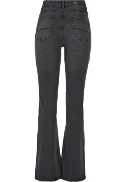 URBAN CLASSICS High Waist - Flared Jeans - Black Washed -Urban Classics 9ceee7e6819942cc8599e67c6658440d