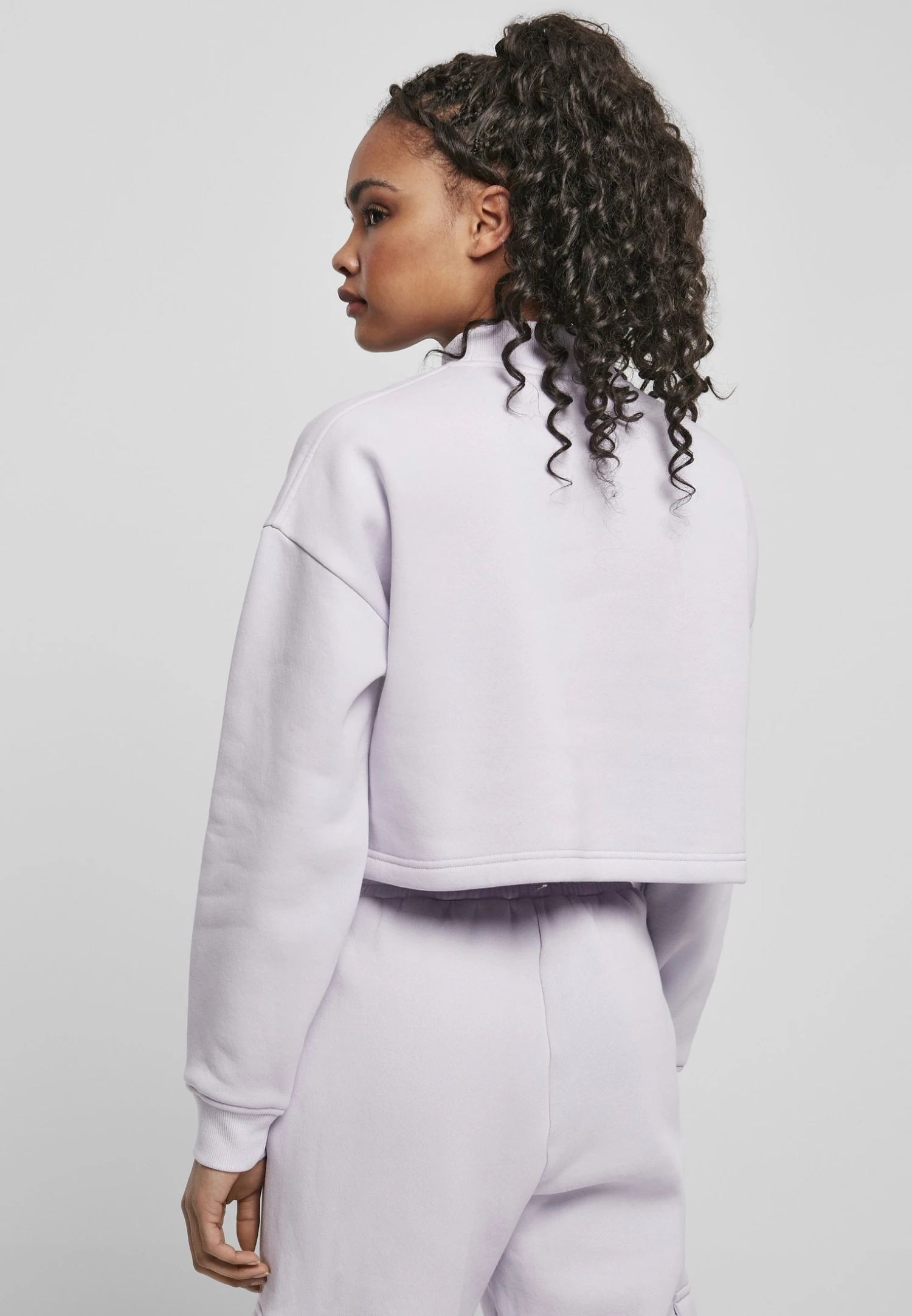 URBAN CLASSICS Oversized High Neck Crew - Sweater - Softlilac 5 URBAN CLASSICS Oversized High Neck Crew - Sweater - Softlilac - Afbeelding 3