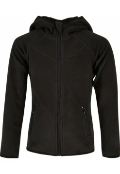 URBAN CLASSICS Zip - Fleecejas - Black