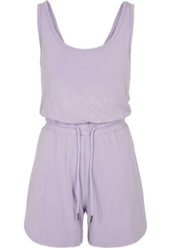 URBAN CLASSICS Ladies Short Sleeveless Modal Jumpsuit - Jumpsuit - Lilac -Urban Classics a2da260517b242a4927fe859af1cb675