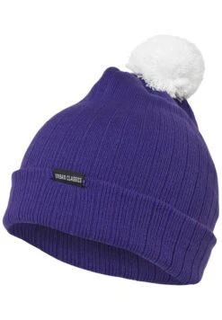 URBAN CLASSICS Contrast Bobble - Muts - Pur/Wht