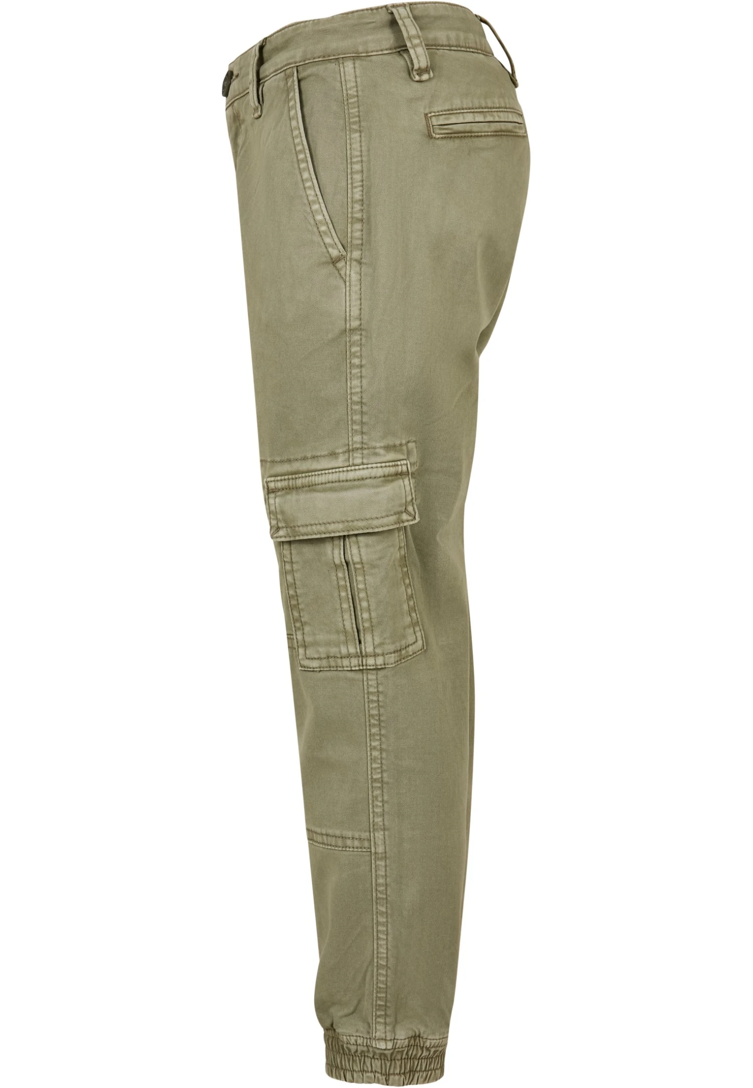 URBAN CLASSICS Washed Twill Jogging - Cargobroek - Olive 5 URBAN CLASSICS Washed Twill Jogging - Cargobroek - Olive - Afbeelding 3