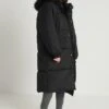 Ladies Oversize Coat - Winterjas - Black/Black -Urban Classics a730c685913541cc96b563ce214fc4a1