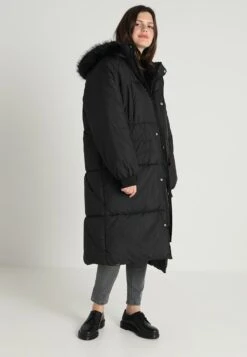 Ladies Oversize Coat - Winterjas - Black/Black