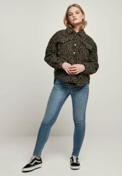 URBAN CLASSICS Aop - Fleecejas - Darktaupeleo