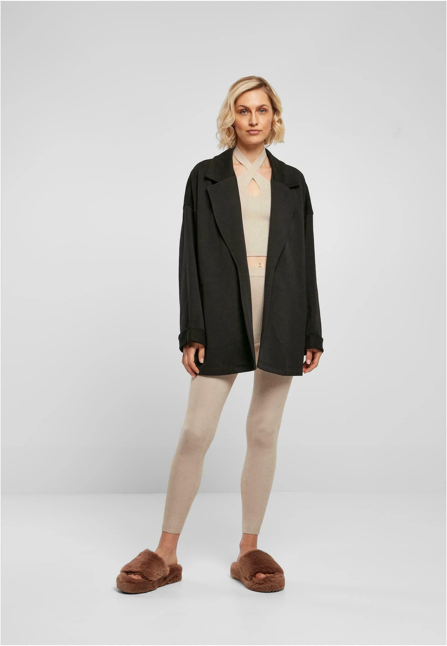 URBAN CLASSICS Oversized - Halflange Jas - Black 4 URBAN CLASSICS Oversized - Halflange Jas - Black - Afbeelding 2