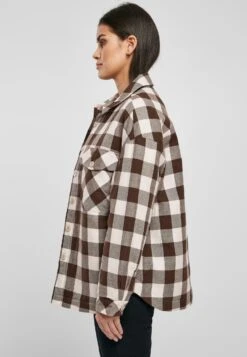 URBAN CLASSICS Langarm - Overhemdblouse - Pink Brown -Urban Classics aa1d219f089d4fb29882f259104fed8c