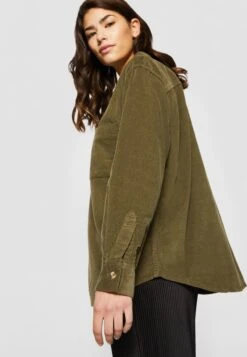 URBAN CLASSICS Ladies Corduroy Oversized Shirt - Overhemdblouse - Olive -Urban Classics aaa36fb7f3e44f46a4141351a8ff6cea