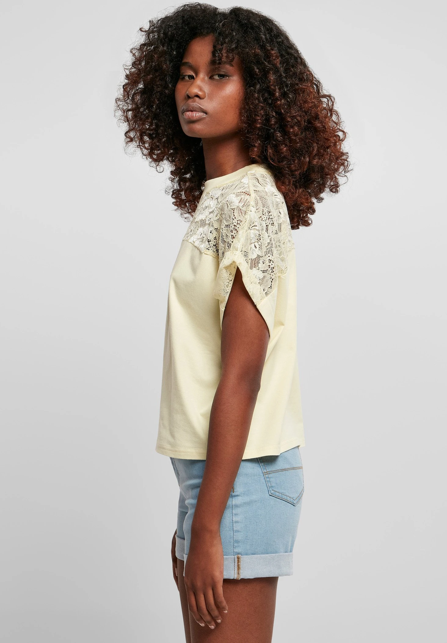 URBAN CLASSICS T-Shirt Print - Softyellow 6 URBAN CLASSICS T-Shirt Print - Softyellow - Afbeelding 4