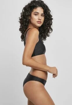 URBAN CLASSICS Ladies Recycled Asymmetric Tank Top Bikini - Bikini - Black -Urban Classics ab29648a864f48ad9e1a2dc038bdaa25