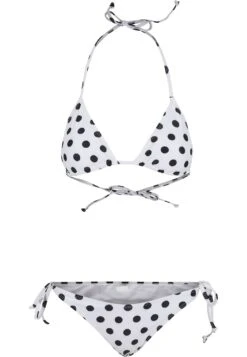 URBAN CLASSICS Pattern Set - Bikini - Polkadots White -Urban Classics ab7415c5d0bf48428eb3d3714d855a5a