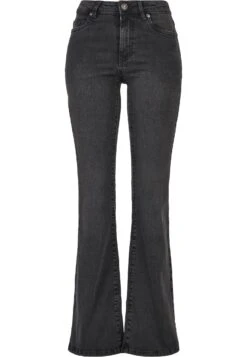URBAN CLASSICS High Waist - Flared Jeans - Black Washed -Urban Classics ab7bda4cd44940418ab39a7b38a447cd