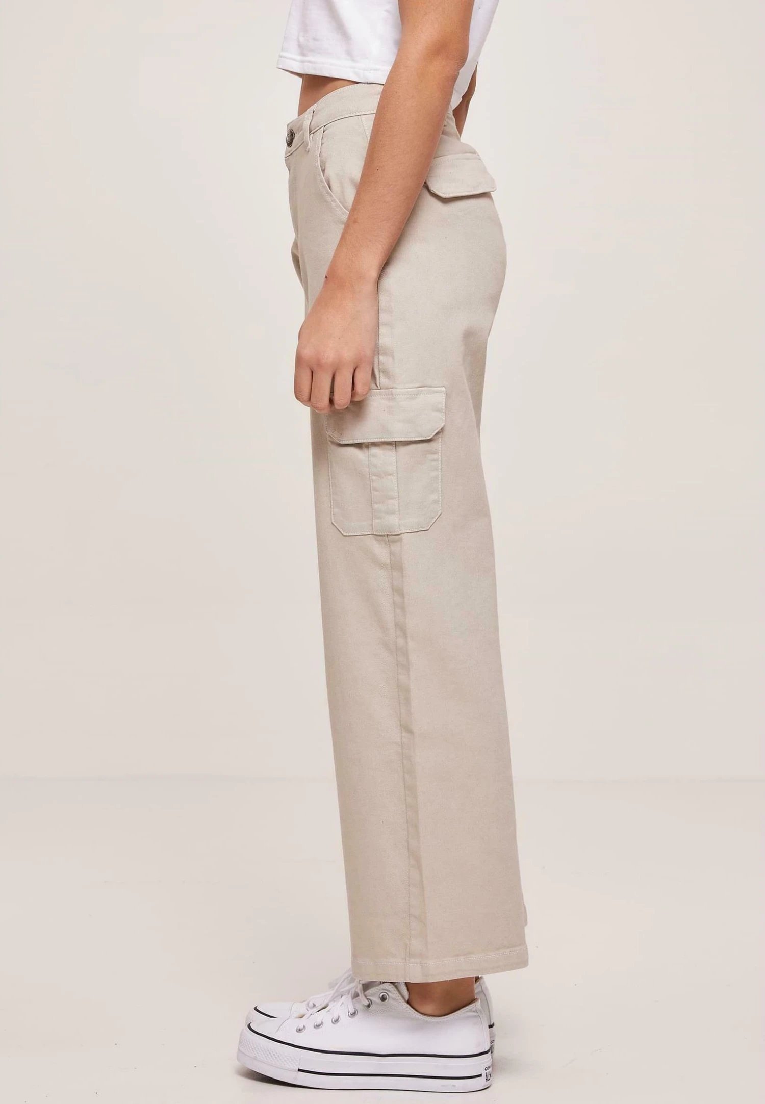 URBAN CLASSICS High Waist - Flared Jeans - Offwhite Raw 6 URBAN CLASSICS High Waist - Flared Jeans - Offwhite Raw - Afbeelding 4