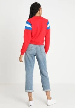URBAN CLASSICS Sweater - Firered/Brightblue/White -Urban Classics af62582737ea4fdf8ae2d4c61b74fa3c