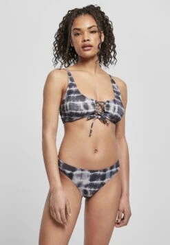 URBAN CLASSICS Lace Up - Bikini - Black/White