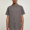 URBAN CLASSICS Knitted Shirt - Overhemd - Darkshadow