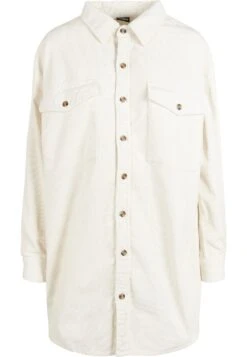 URBAN CLASSICS Ladies Long Corduroy Overshirt - Overhemdblouse - Whitesand -Urban Classics b7125acc2f3f4eac8e87c9003b257ade