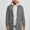 URBAN CLASSICS Herringbone - Mantel - Darkgrey