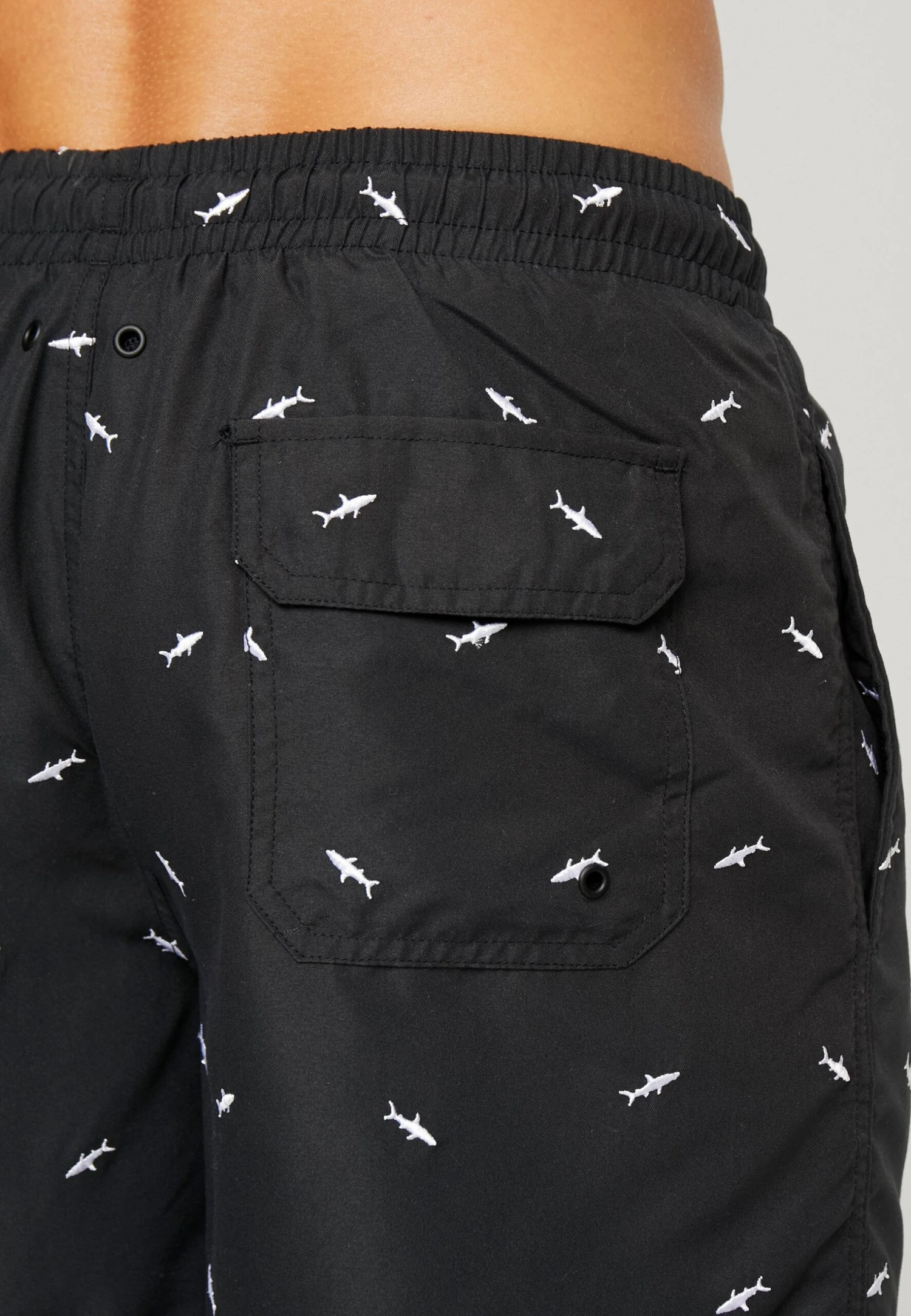 URBAN CLASSICS Embroidery Swim - Zwemshorts - Black 4 URBAN CLASSICS Embroidery Swim - Zwemshorts - Black - Afbeelding 2