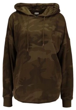 URBAN CLASSICS Ladies Oversized Camo Hoody - Hoodie - Olive -Urban Classics bc56d43ab0954e5b8efcd800d4d9f698
