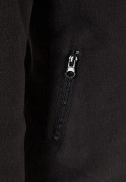 URBAN CLASSICS Zip - Fleecejas - Black -Urban Classics bcf47708830748a28edfc693be5ad4c9