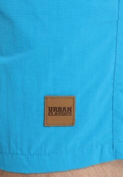 URBAN CLASSICS Block - Zwemshorts - Navy/Turquoise -Urban Classics c0485d3925074f9a94d86243fb701f55