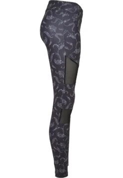 URBAN CLASSICS Tech Mesh Aop- Legging - Blackpaisley -Urban Classics c070f7ce30434ec086a32f46e5741357