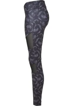 URBAN CLASSICS Tech Mesh Aop- Legging - Blackpaisley -Urban Classics c1bbb845058845a09240ead03438cde1