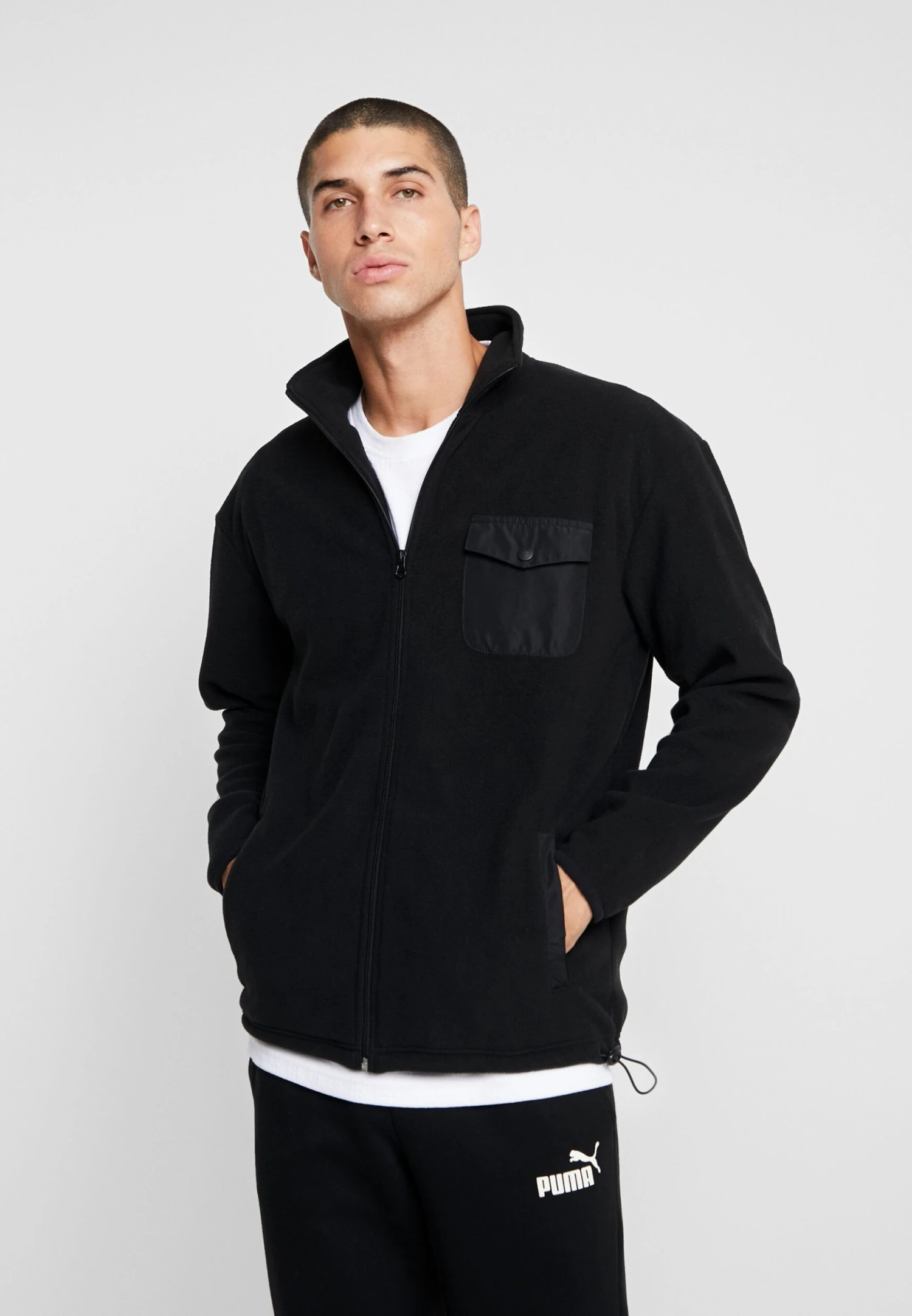 URBAN CLASSICS Polar Track Jacket - Fleecejas - Black 3 URBAN CLASSICS Polar Track Jacket - Fleecejas - Black