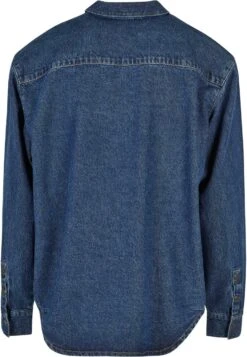 URBAN CLASSICS Pocket - Overhemd - Mid Indigo Washed -Urban Classics c286c4de9fdc4e3db19b3a772ff54333