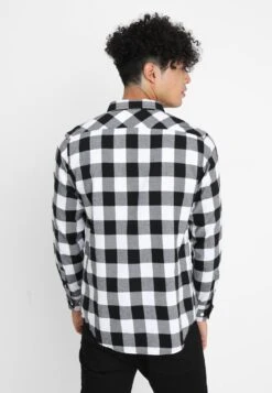URBAN CLASSICS Checked - Overhemd - Black/White -Urban Classics c2bca6e9e75543ebae0c437ce2196809