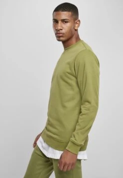 URBAN CLASSICS Basic Crew - Trui - Newolive -Urban Classics c39ba2b73956464d845fad46c5a6f89c